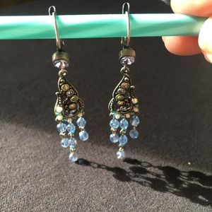 Paisley earrings, never worn!